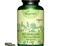 Chlorella + Spirulina Organica 240 Capsule, Vegavero